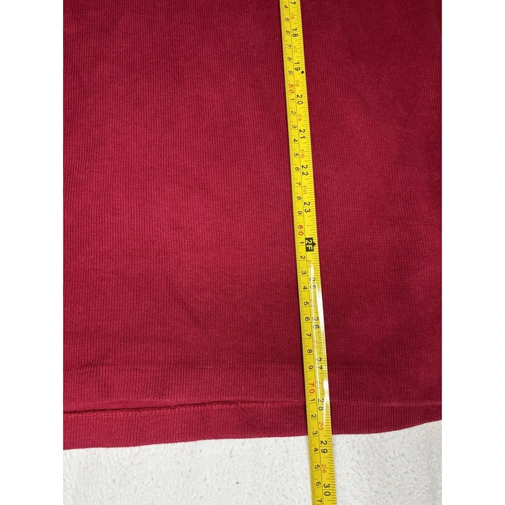 Polo Ralph Lauren 1/4 Zip Pullover Sweater‎ Sweatshirt Men's Size XL Red Stretch